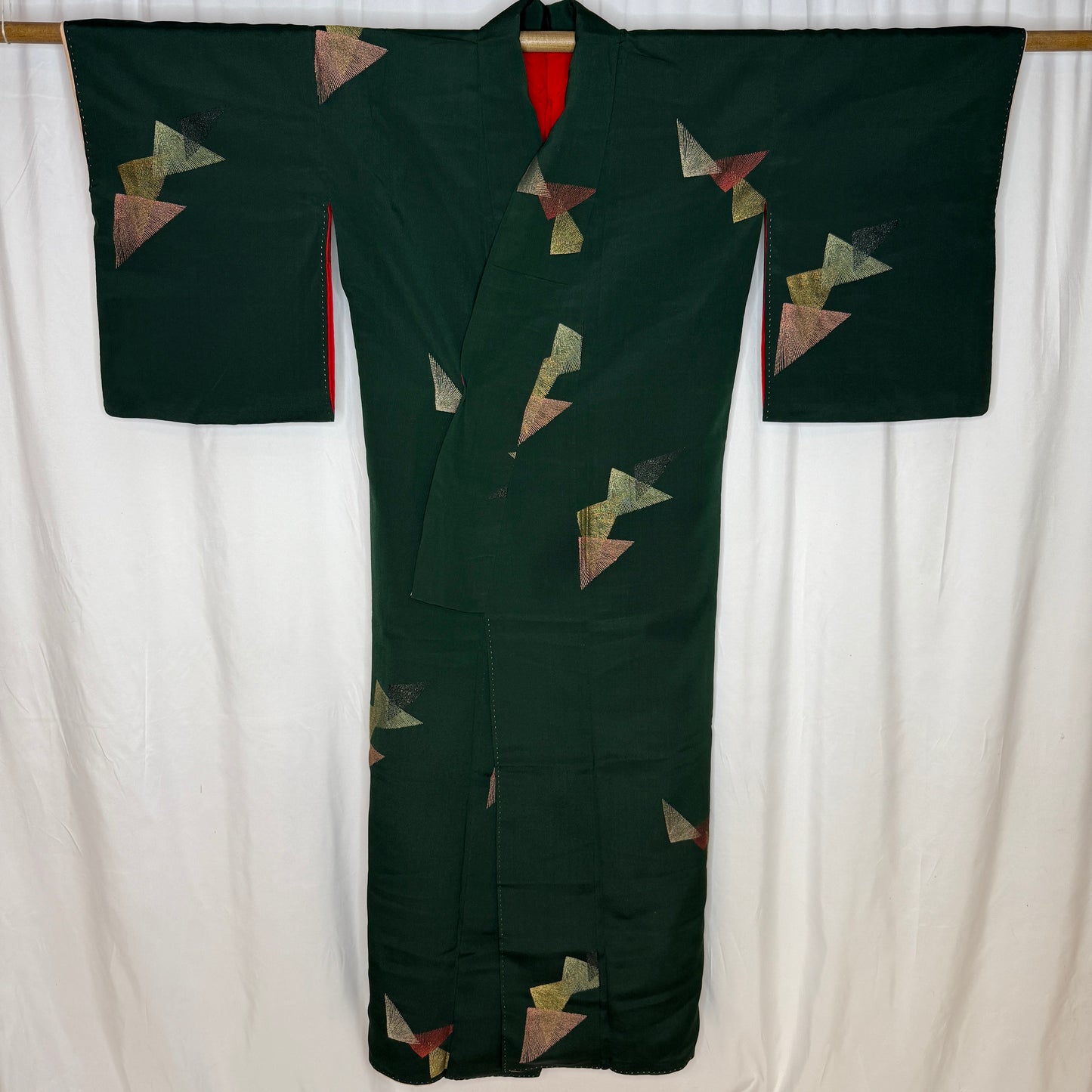 "Christmas Pine" Vintage Casual Kimono