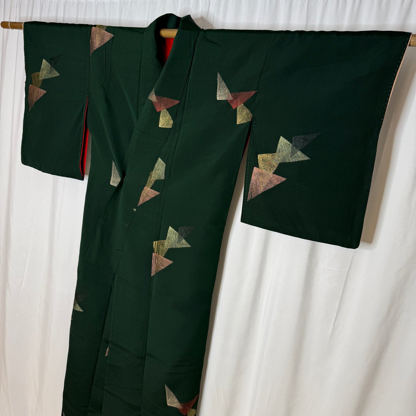 "Christmas Pine" Vintage Casual Kimono