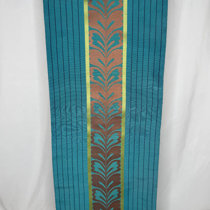 "Teal Trellis" Vintage Obi BOLT