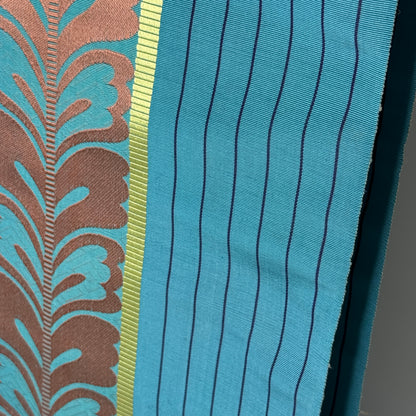 "Teal Trellis" Vintage Obi BOLT