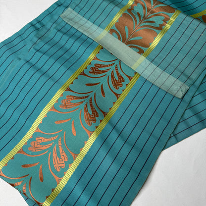 "Teal Trellis" Vintage Obi BOLT