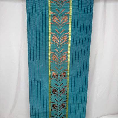 "Teal Trellis" Vintage Obi BOLT