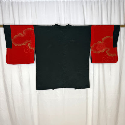 "Pine and Crimson" Vintage Haori Jacket