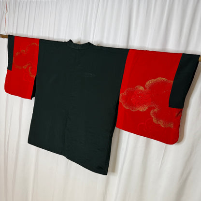 "Pine and Crimson" Vintage Haori Jacket