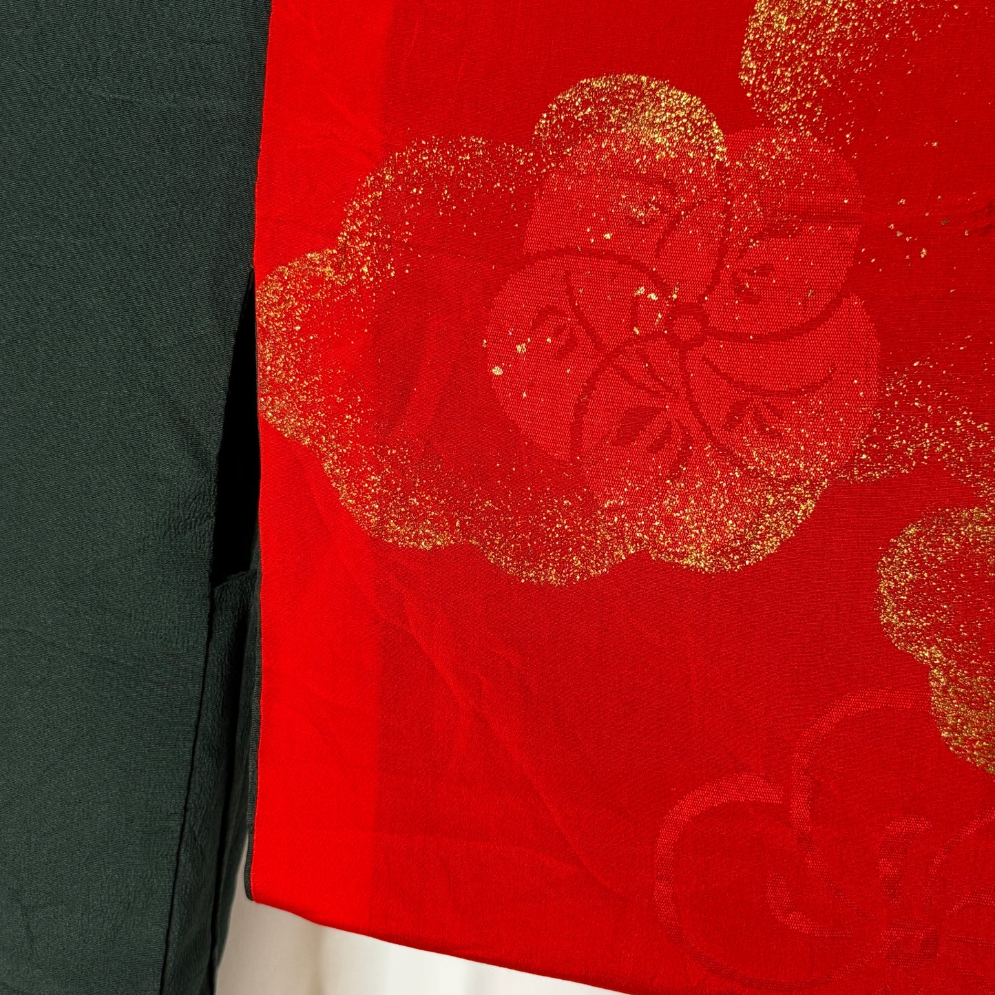 "Pine and Crimson" Vintage Haori Jacket