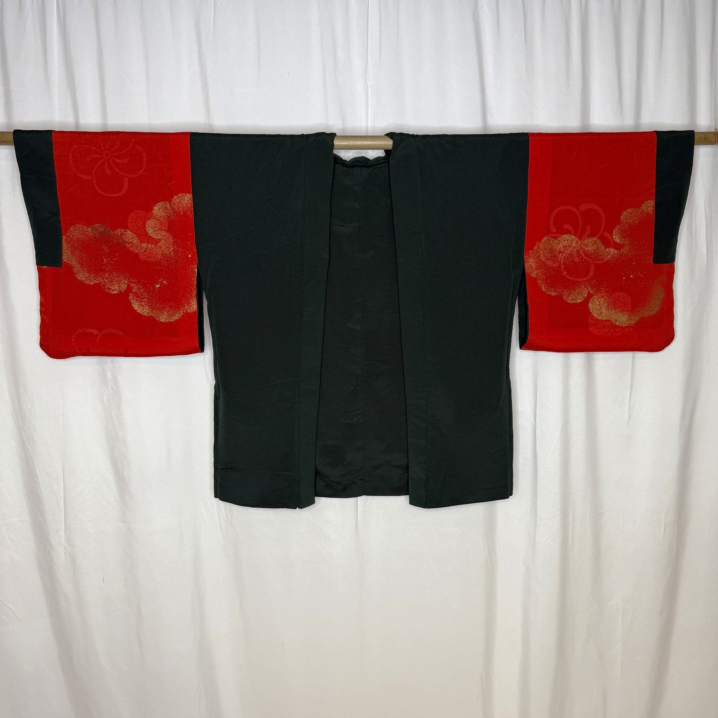 "Pine and Crimson" Vintage Haori Jacket