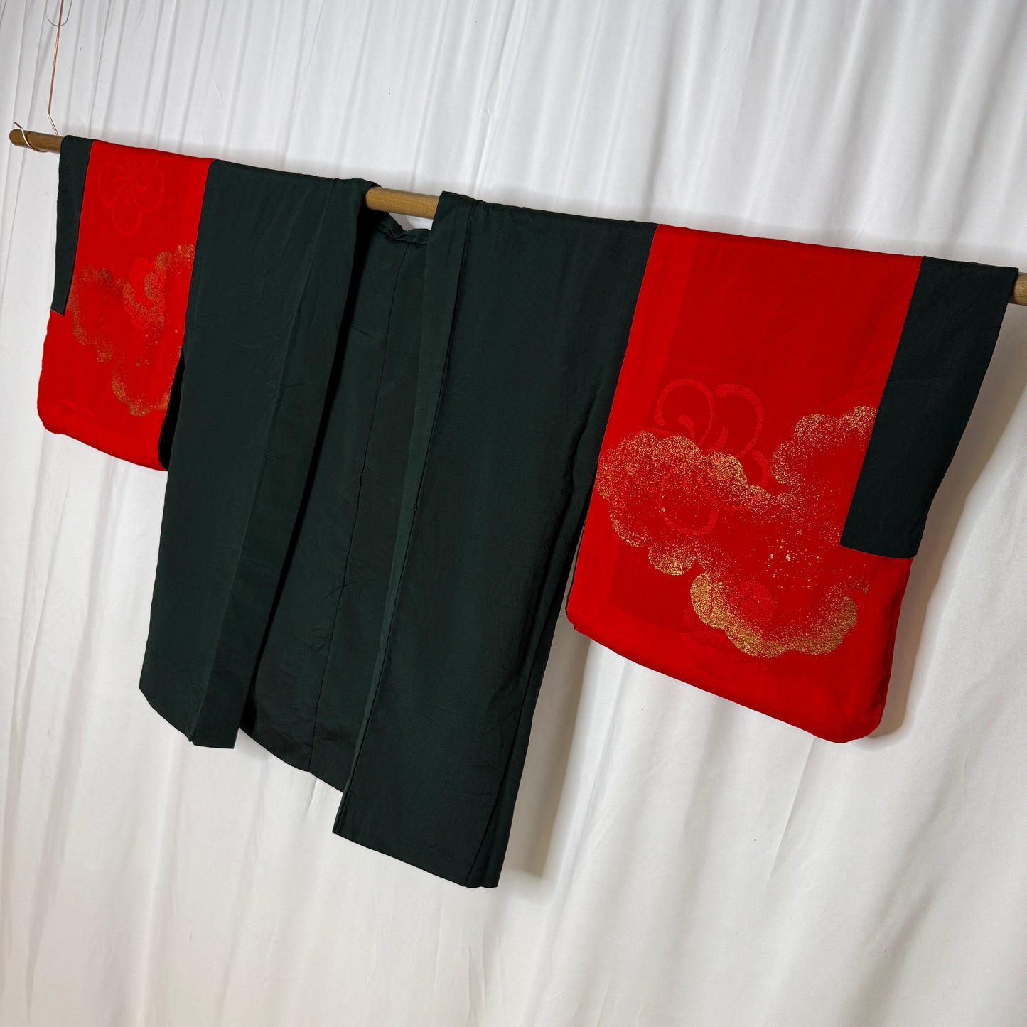 "Pine and Crimson" Vintage Haori Jacket