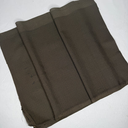 "Espresso Grid" Vintage Kimono Yardage