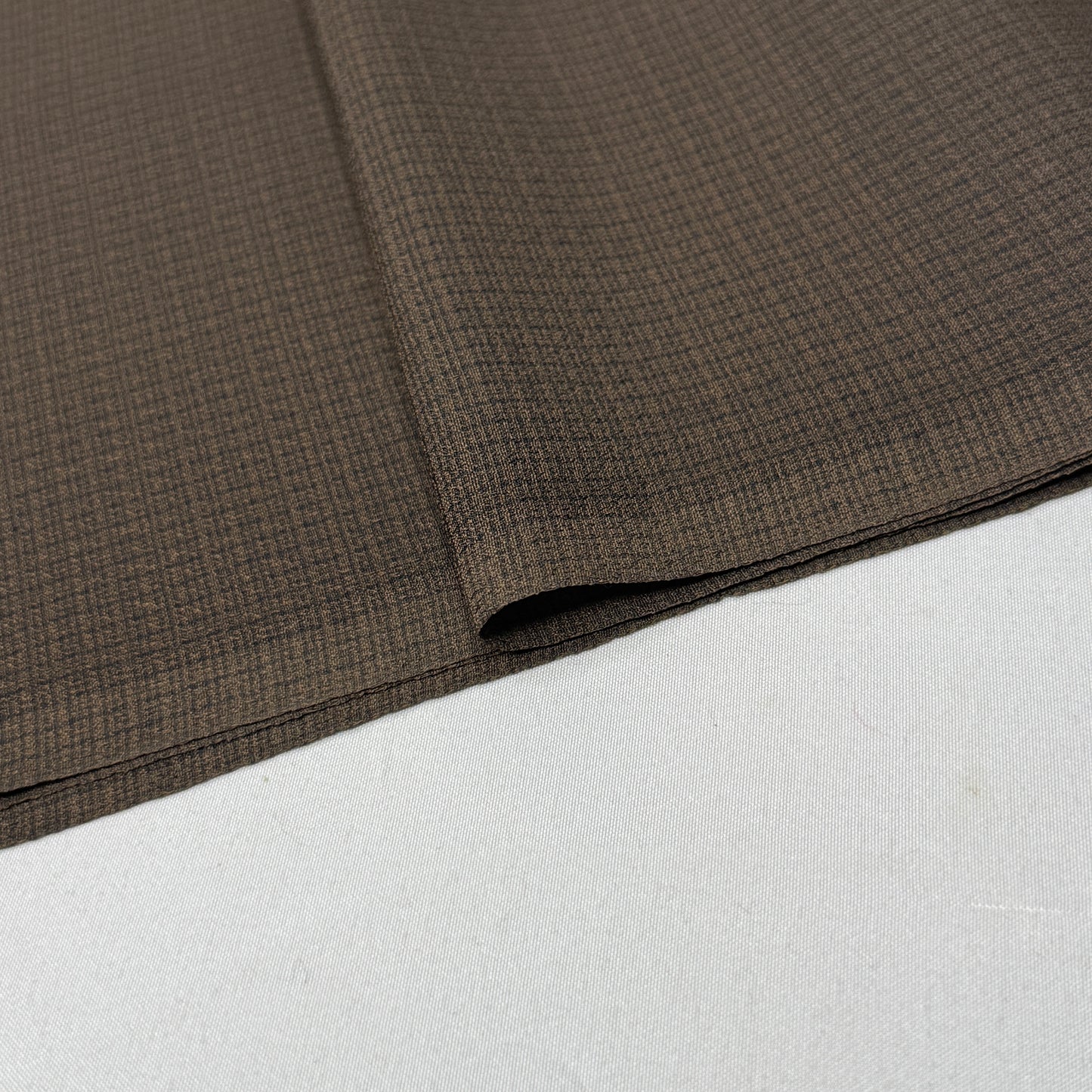"Espresso Grid" Vintage Kimono Yardage