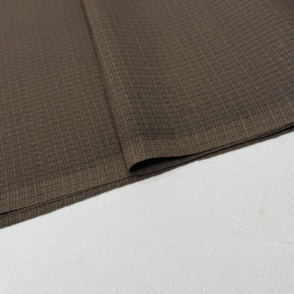 "Espresso Grid" Vintage Kimono Yardage