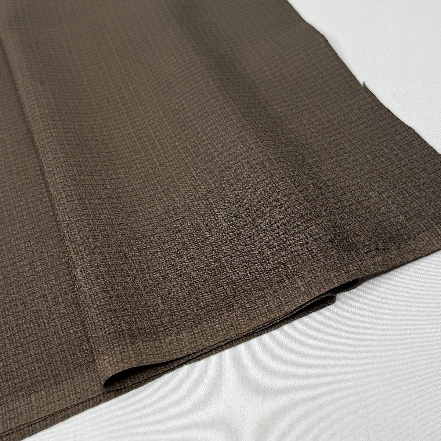 "Espresso Grid" Vintage Kimono Yardage