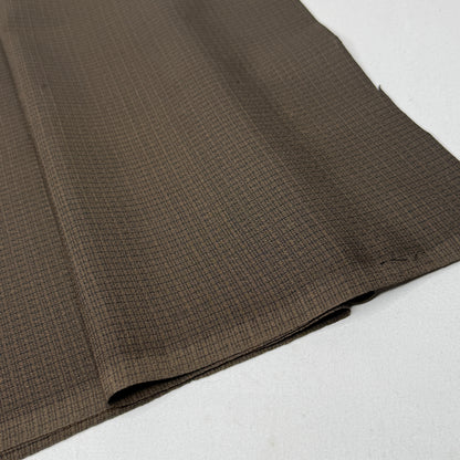 "Espresso Grid" Vintage Kimono Yardage