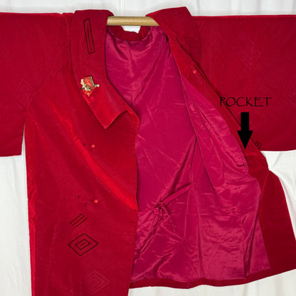 "Winter Berry" Vintage Michiyuki Jacket