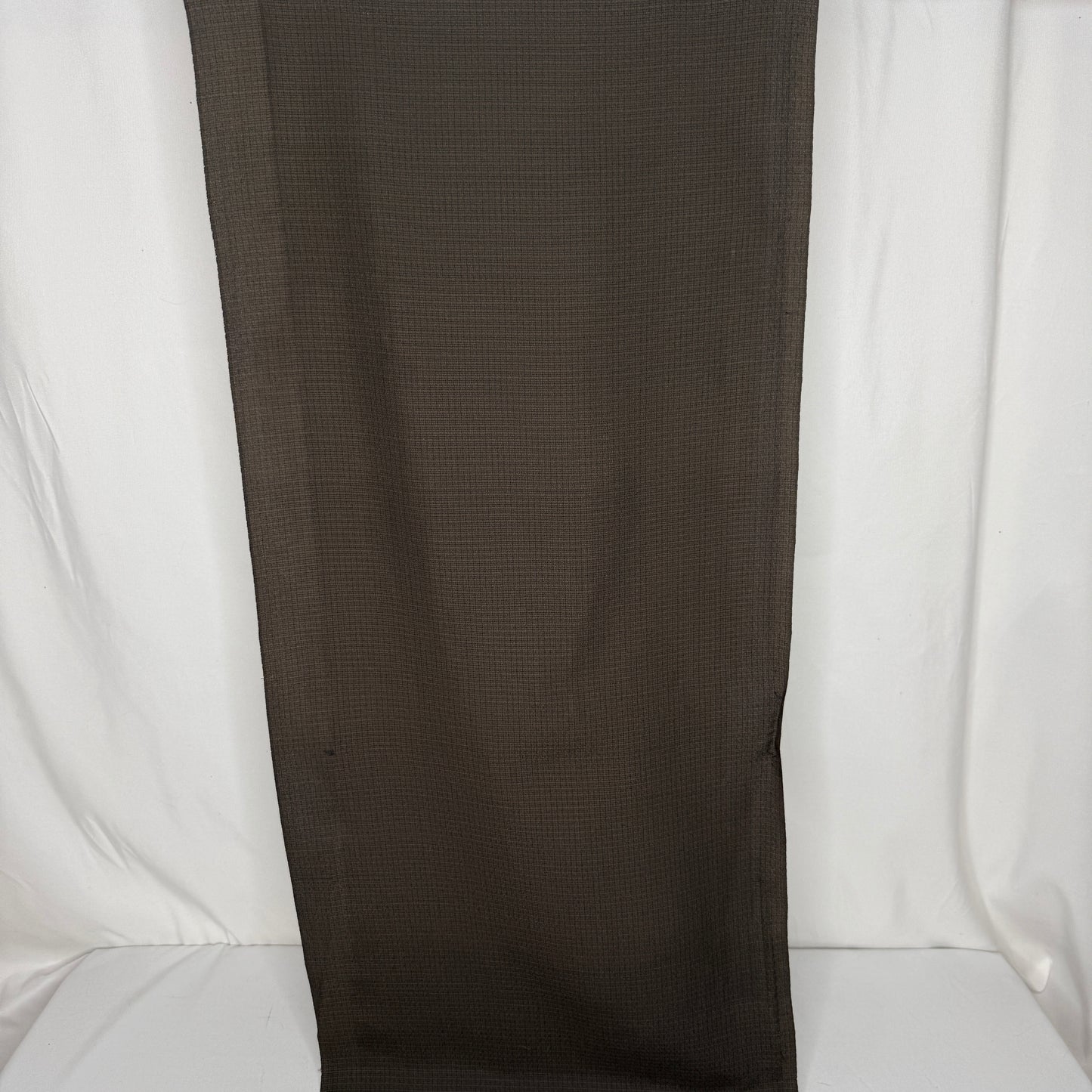 "Espresso Grid" Vintage Kimono Yardage