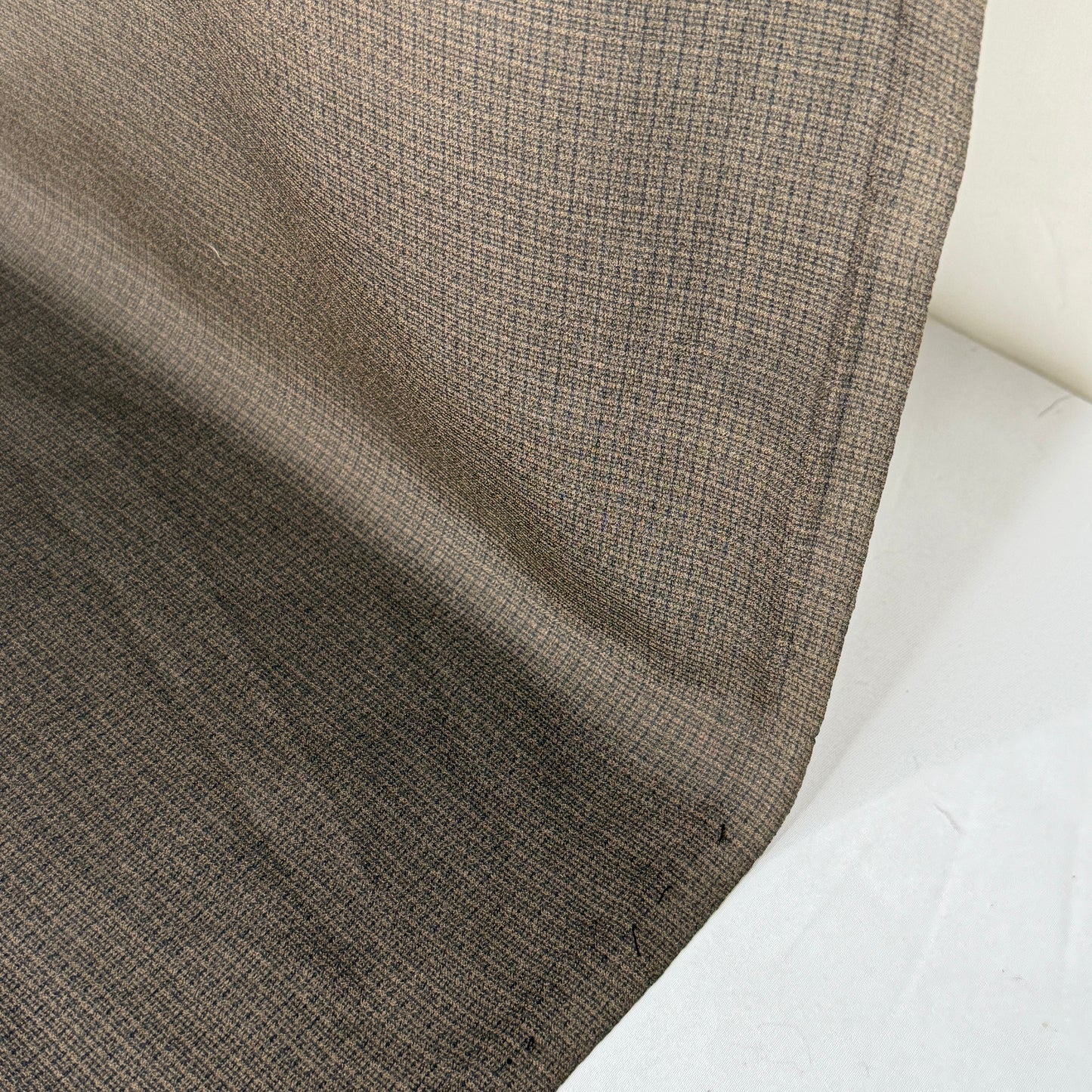 "Espresso Grid" Vintage Kimono Yardage