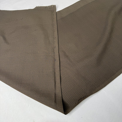 "Espresso Grid" Vintage Kimono Yardage