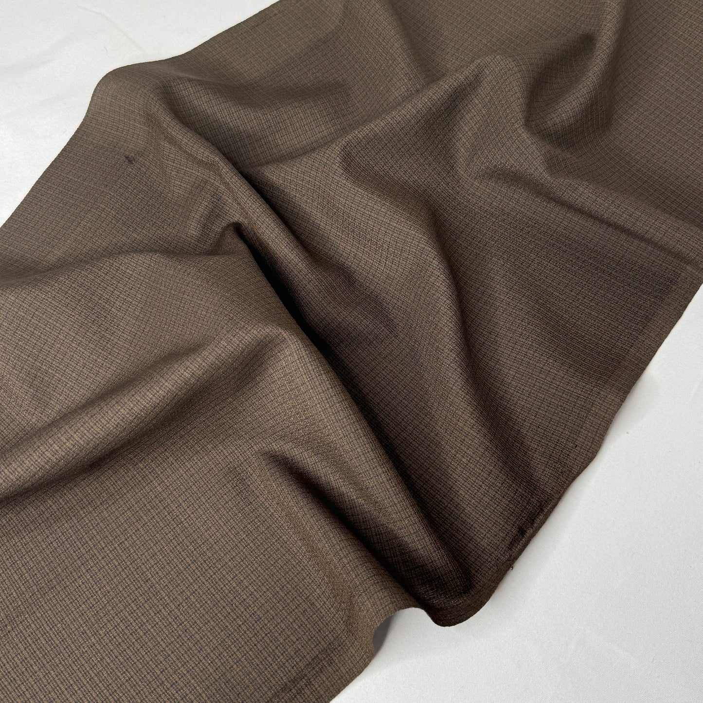 "Espresso Grid" Vintage Kimono Yardage