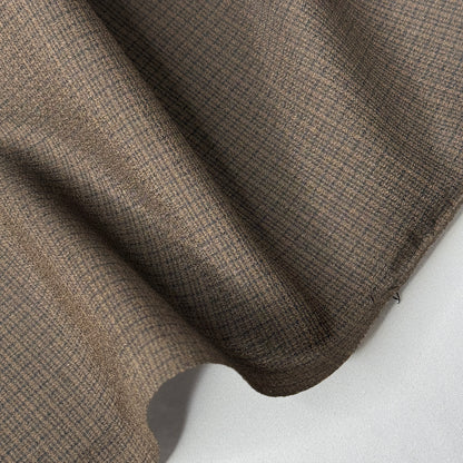 "Espresso Grid" Vintage Kimono Yardage