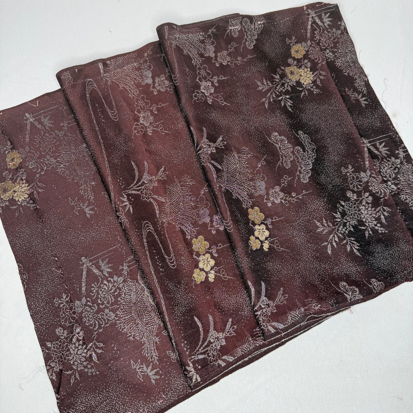 "Mocha Moon" Vintage Kimono Yardage