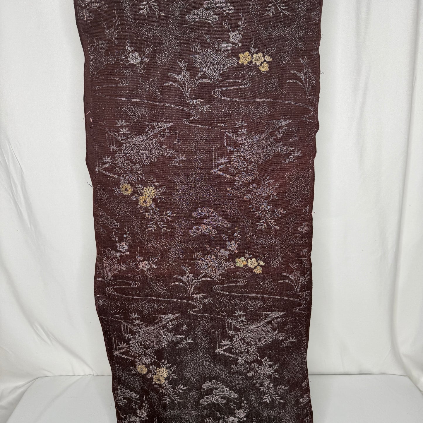 "Mocha Moon" Vintage Kimono Yardage