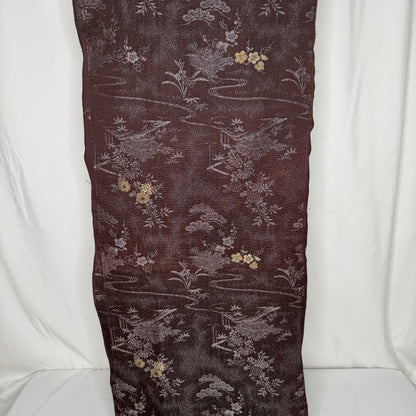 "Mocha Moon" Vintage Kimono Yardage