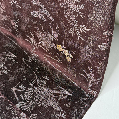 "Mocha Moon" Vintage Kimono Yardage