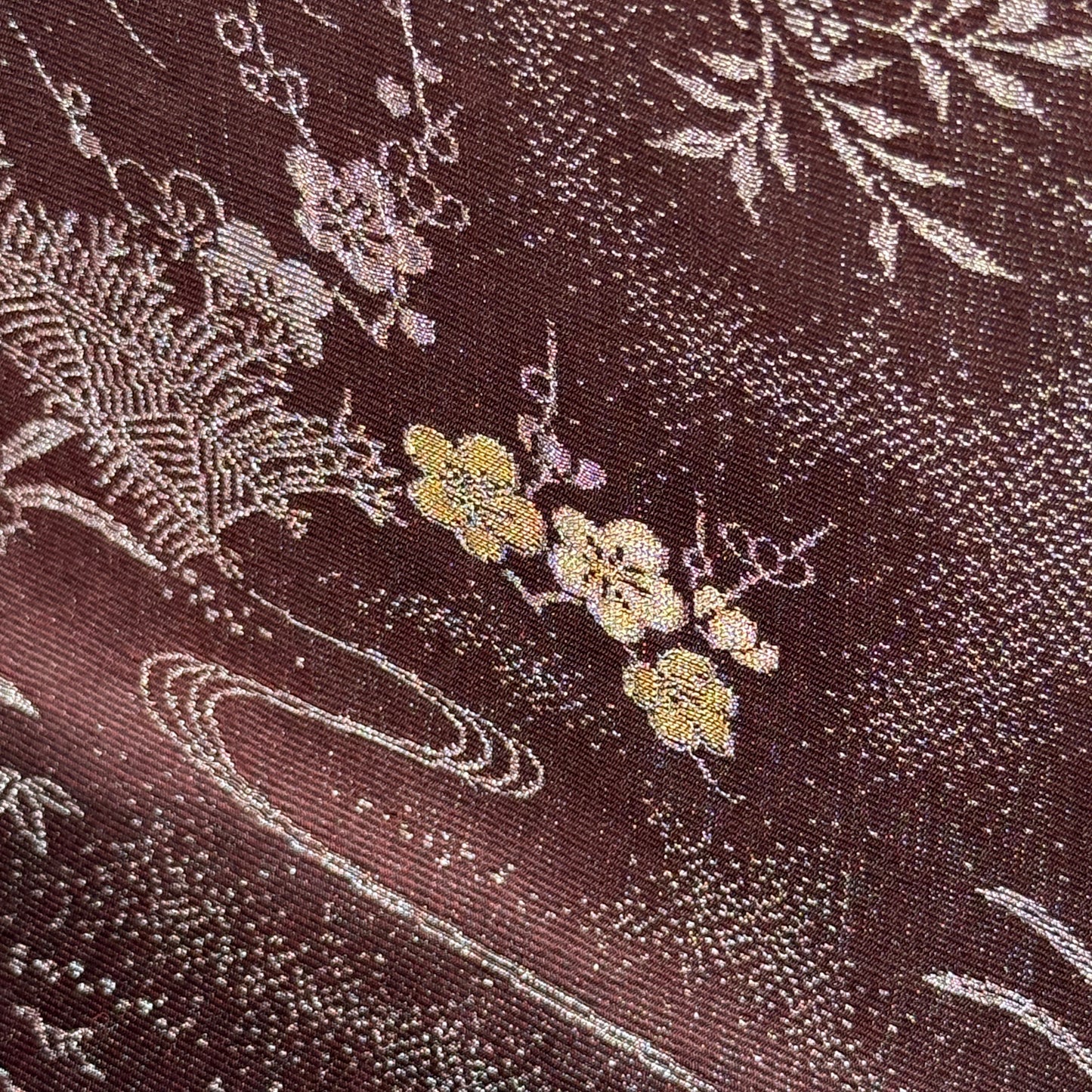 "Mocha Moon" Vintage Kimono Yardage