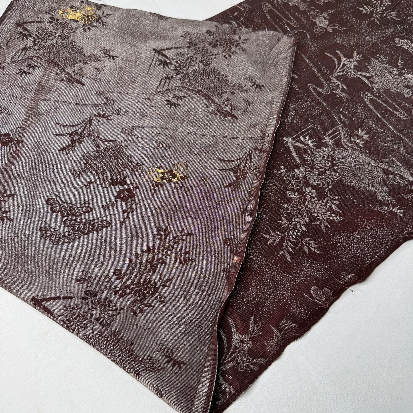 "Mocha Moon" Vintage Kimono Yardage