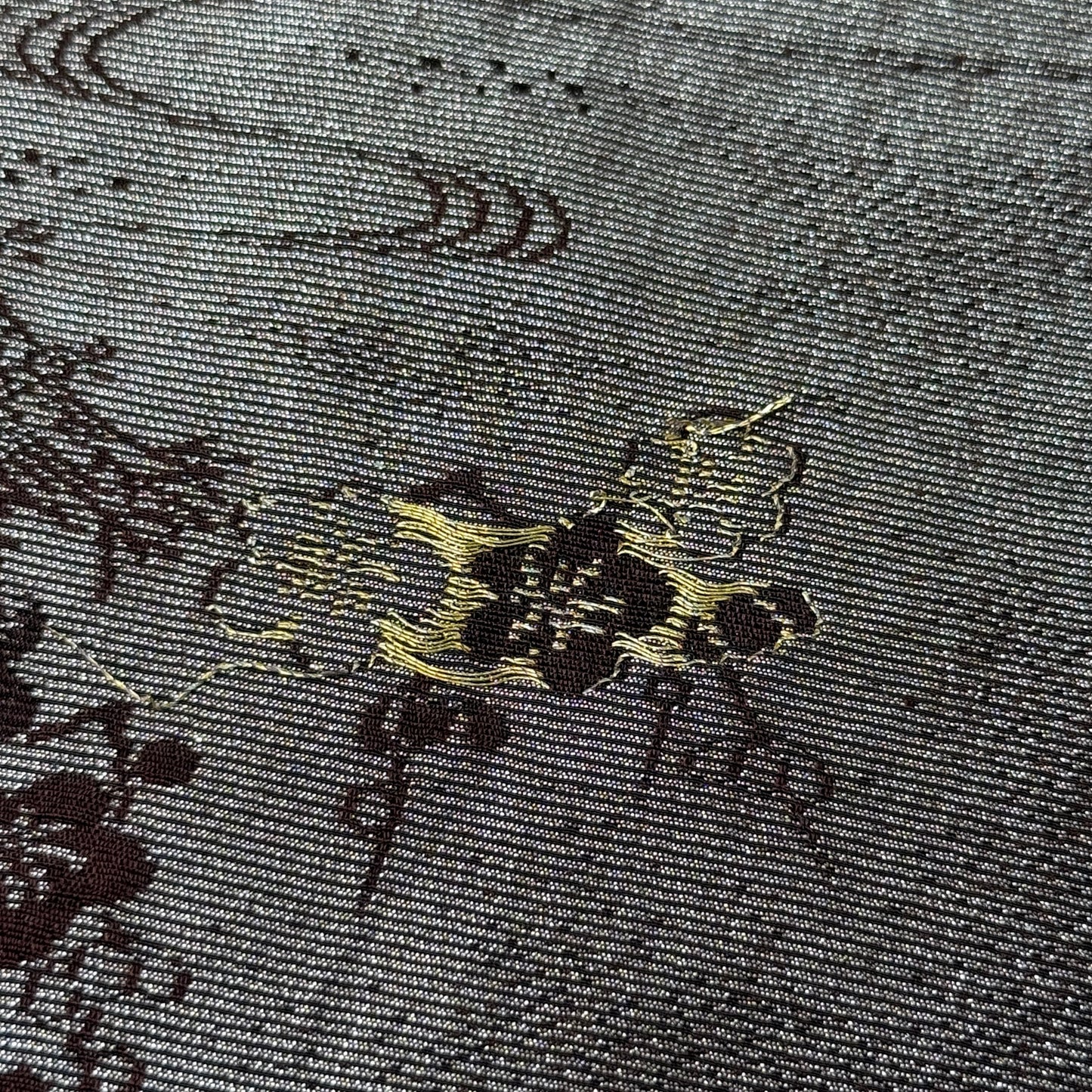 "Mocha Moon" Vintage Kimono Yardage