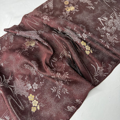 "Mocha Moon" Vintage Kimono Yardage