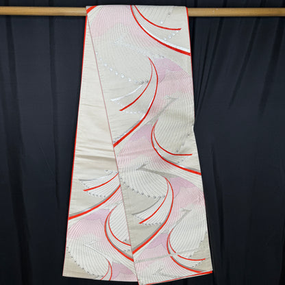 "Winter Feathers" Fukuro Obi