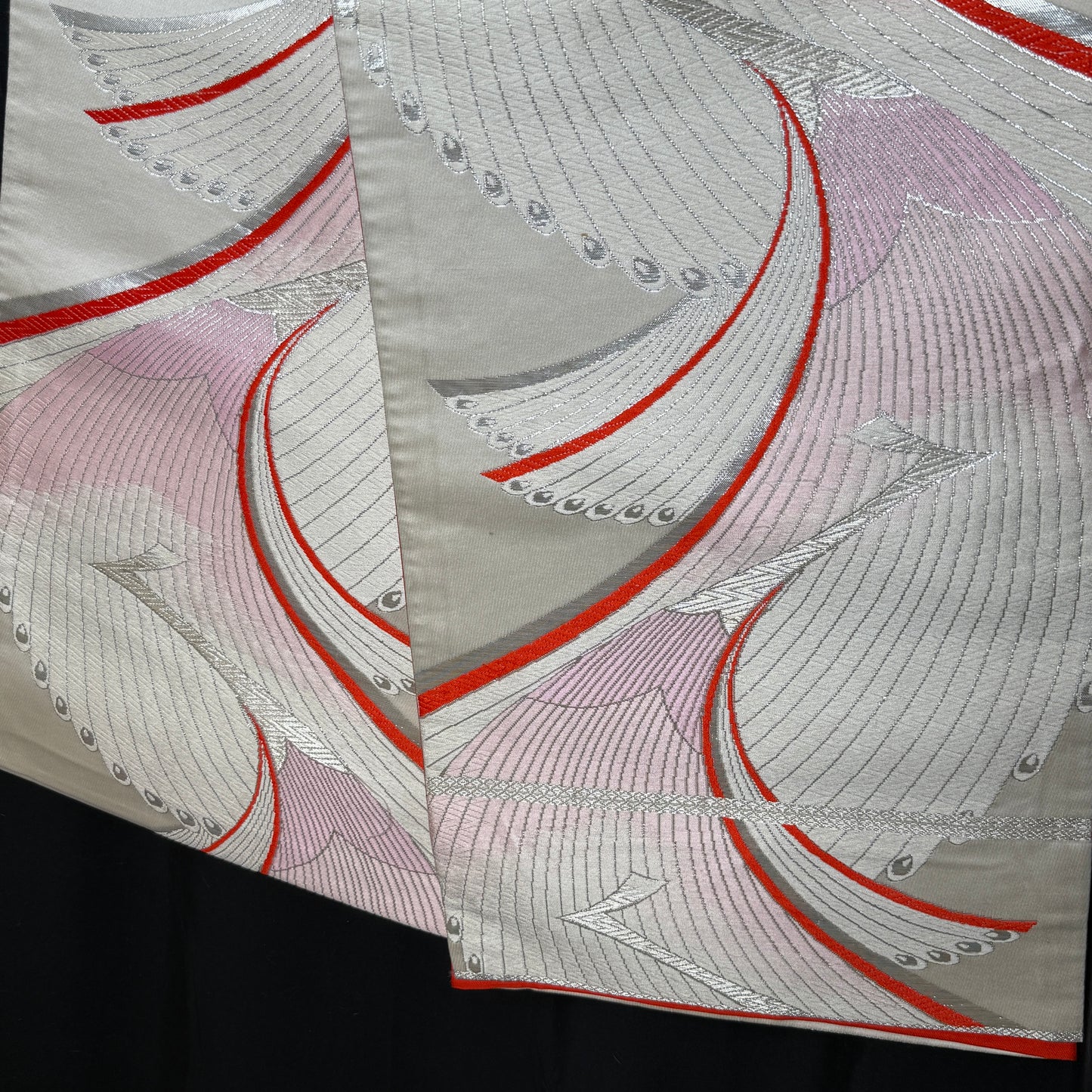 "Winter Feathers" Fukuro Obi