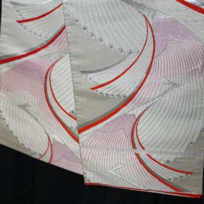 "Winter Feathers" Fukuro Obi