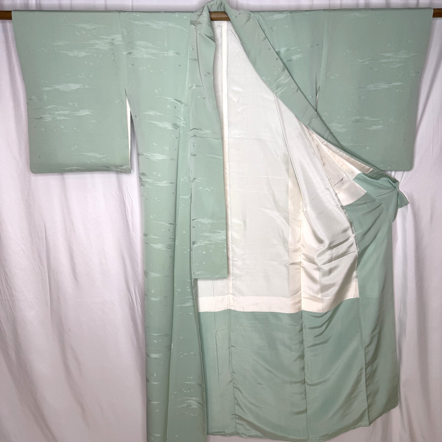 "Windswept Spring" Vintage Iromuji Kimono