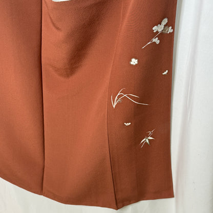 "Autumn Blooms" Vintage Iromuji Kimono