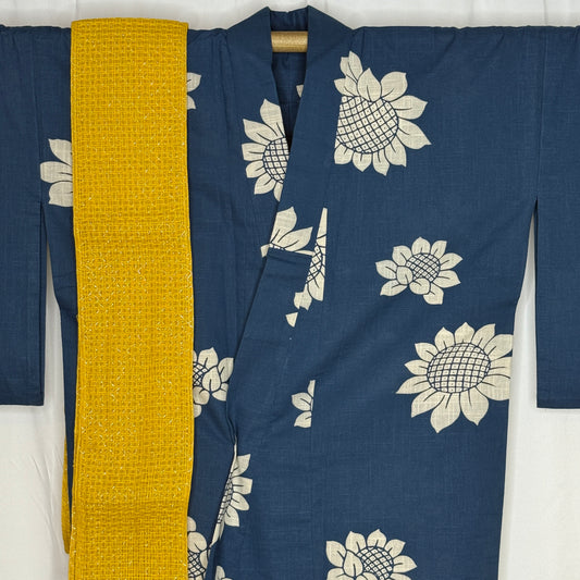"Himawari" Vintage Japanese Yukata