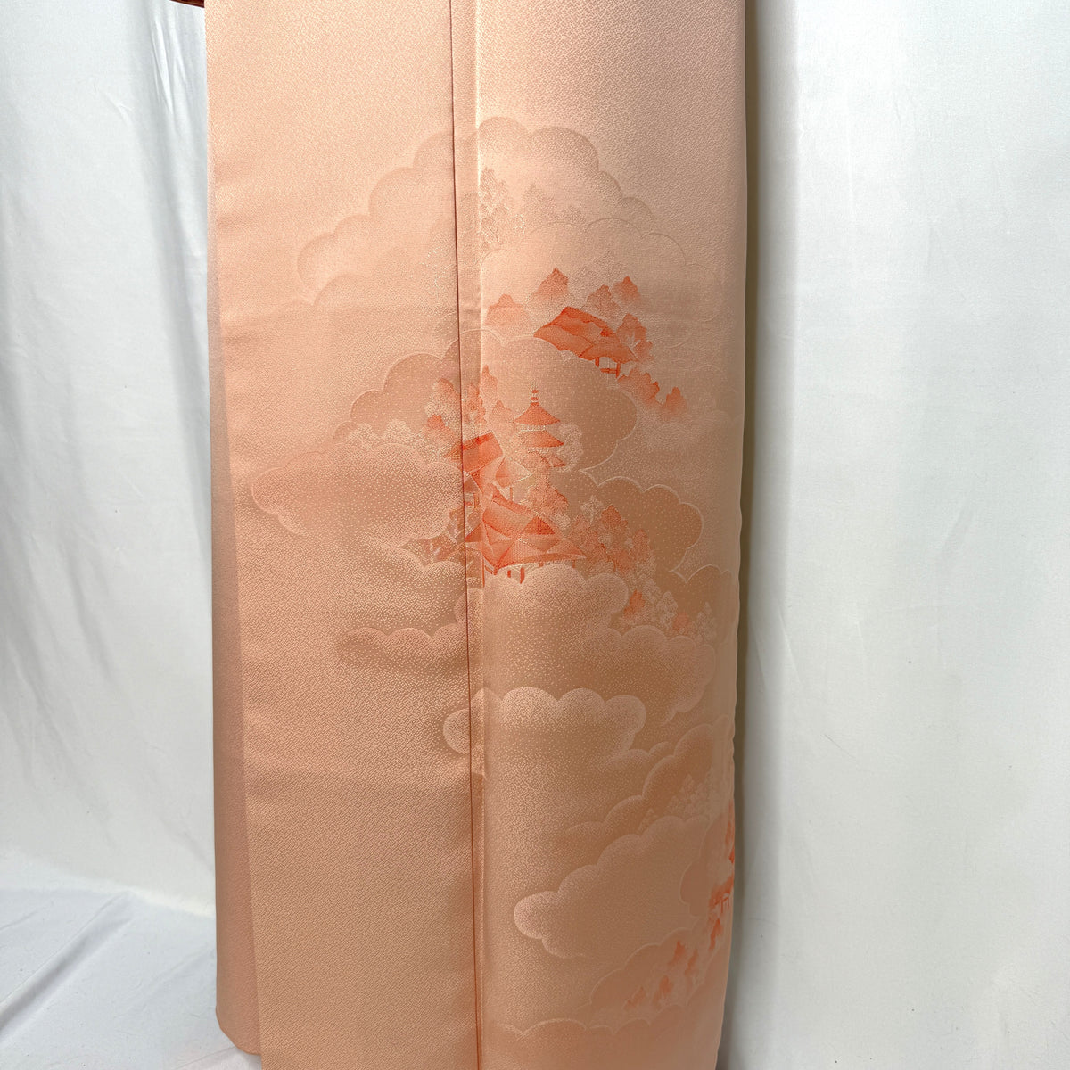 "Peach Pagoda" Vintage Iromuji Kimono