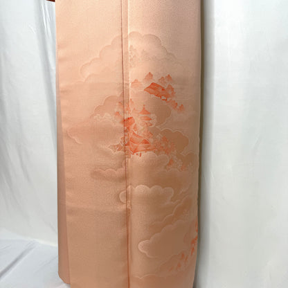 "Peach Pagoda" Vintage Iromuji Kimono