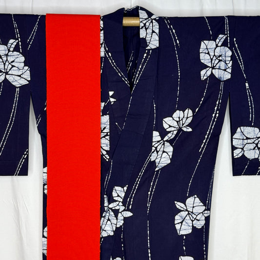"White Asagao" Vintage Japanese Yukata