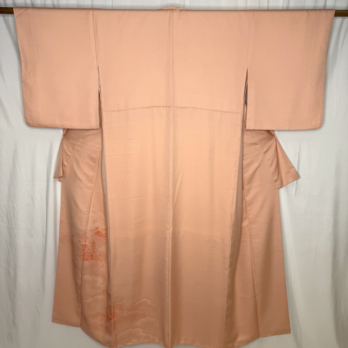 "Peach Pagoda" Vintage Iromuji Kimono