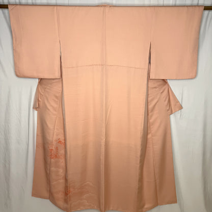 "Peach Pagoda" Vintage Iromuji Kimono