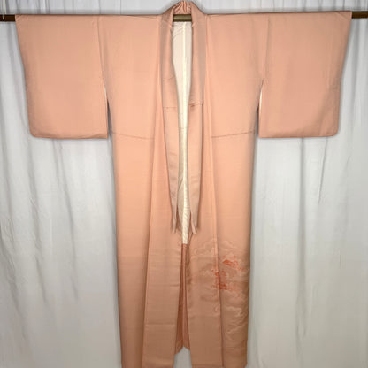 "Peach Pagoda" Vintage Iromuji Kimono