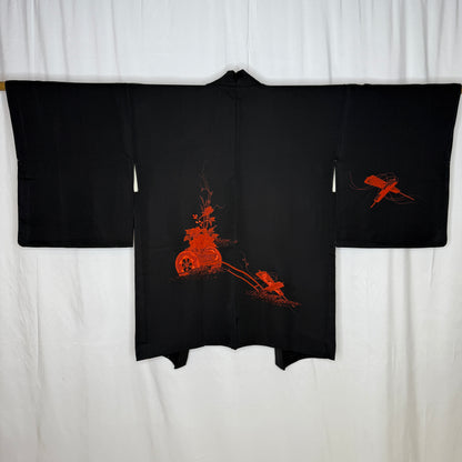 "Hanaguruma and Fans" Vintage Haori Jacket