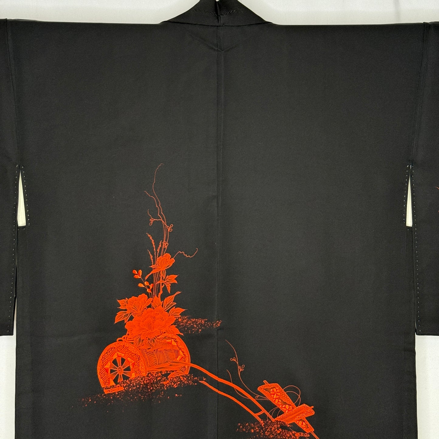 "Hanaguruma and Fans" Vintage Haori Jacket