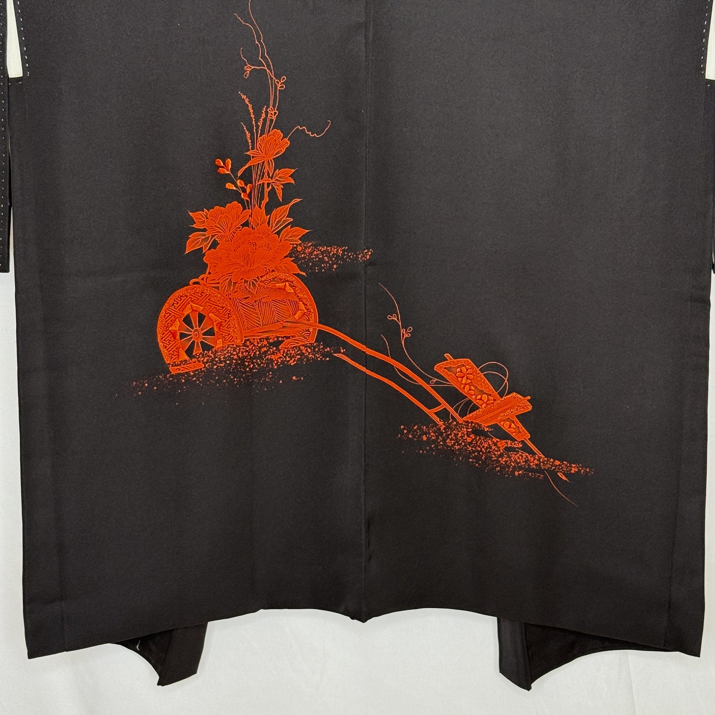 "Hanaguruma and Fans" Vintage Haori Jacket