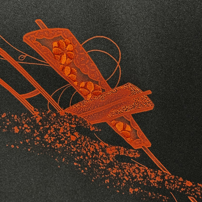 "Hanaguruma and Fans" Vintage Haori Jacket