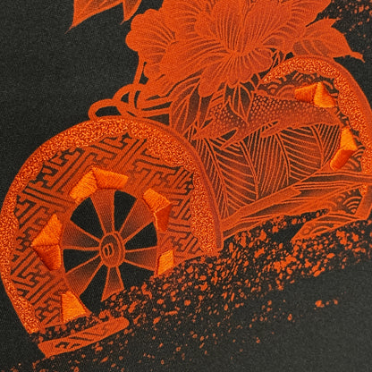 "Hanaguruma and Fans" Vintage Haori Jacket