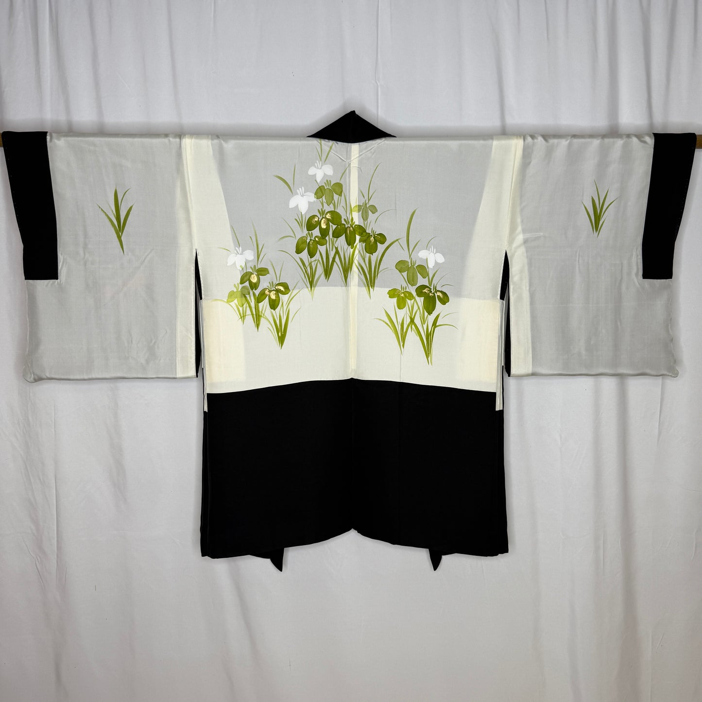 "Hanaguruma and Fans" Vintage Haori Jacket