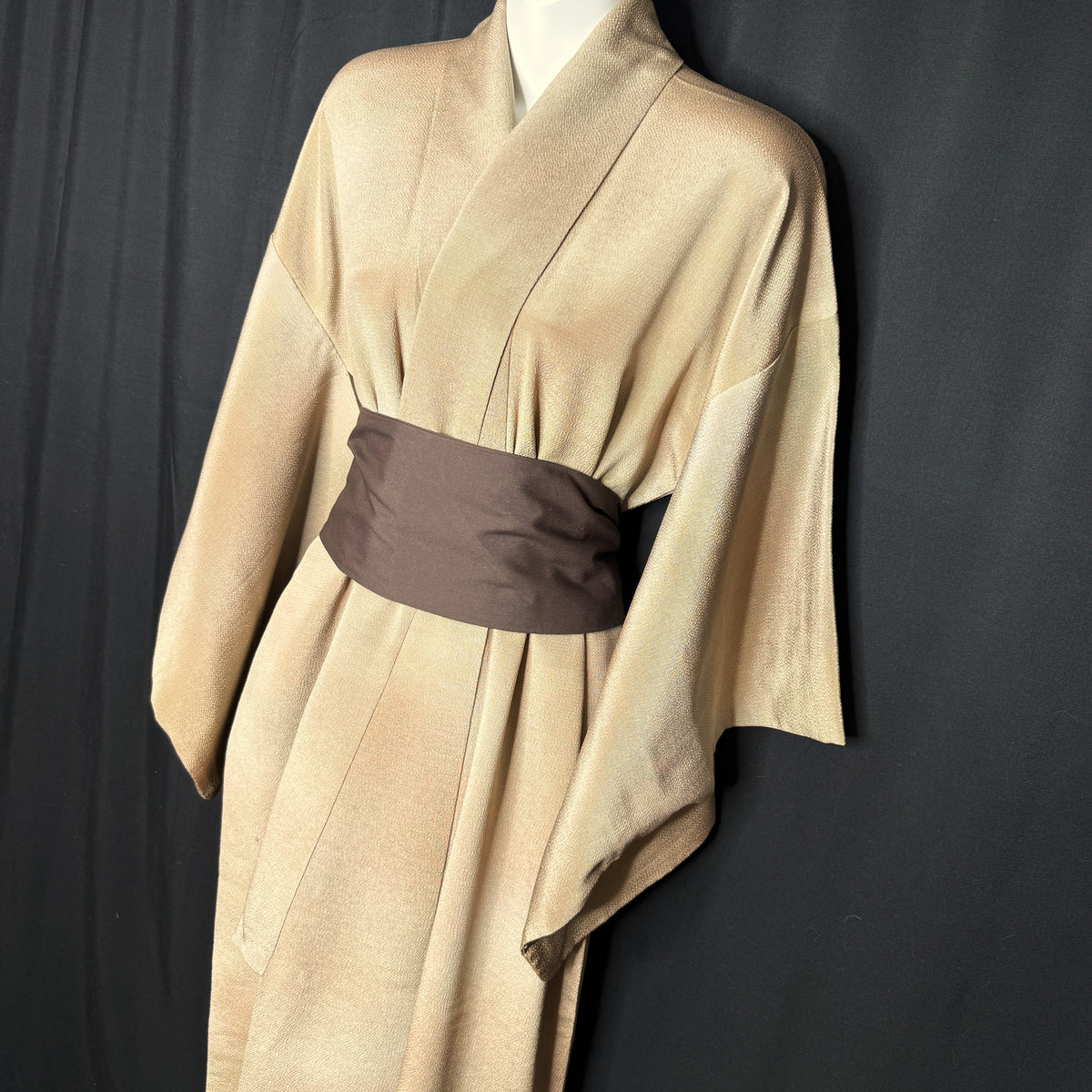 "Toasted Almond" Vintage Iromuji Kimono