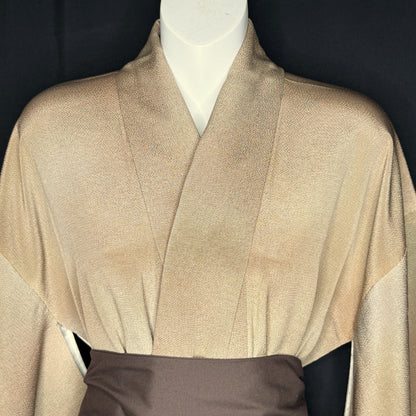 "Toasted Almond" Vintage Iromuji Kimono